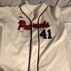 Patriots Reebok Baseball Jersey
